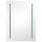 Preview: LED-Bad-Spiegelschrank Glänzendes Grau 50x13x70 cm