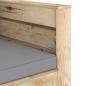 Preview: 2-tlg. Garten-Lounge-Set mit Kissen Grün Imprägniertes Holz