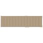 Preview: Sonnenliegen 2 Stk. mit Auflagen Beige Massivholz Teak