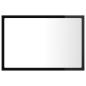 Preview: ARDEBO.de - LED-Badspiegel Hochglanz-Schwarz 60x8,5x37 cm Acryl