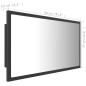 Preview: LED-Badspiegel Grau 80x8,5x37 cm Acryl