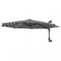 Preview: Sonnenschirm Wandmontage mit LEDs Metallmast 300 cm Anthrazit