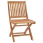 Preview: Klappbare Gartenstühle mit Kissen 8 Stk. Massivholz Teak
