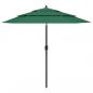 Preview: ARDEBO.de - Sonnenschirm mit Aluminium-Mast 3-lagig Grün 2,5 m