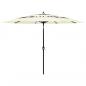 Preview: ARDEBO.de - Sonnenschirm mit Aluminium-Mast 3-lagig Sandfarben 3 m