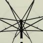 Preview: Sonnenschirm mit Aluminium-Mast 3-lagig Sandfarben 3,5 m