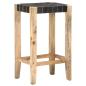 Preview: Barhocker 2 Stk. Schwarz Echtleder 75 cm