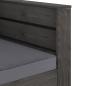 Preview: 2-tlg. Garten-Lounge-Set mit Kissen Grau Imprägniertes Holz