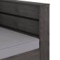 Preview: 2-tlg. Garten-Lounge-Set mit Kissen Grau Imprägniertes Holz