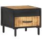 Preview: Nachttisch 40x40x35 cm Raues Mangoholz
