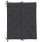 Preview: Gartenbank-Auflage Schwarz 120x(50+50)x7 cm Oxford-Gewebe