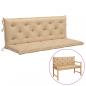 Preview: Gartenbank-Auflagen 2 Stk. Beige 150x50x7 cm Oxford-Gewebe