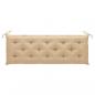Preview: Gartenbank-Auflagen 2 Stk. Beige 150x50x7 cm Oxford-Gewebe