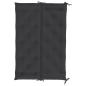 Preview: Gartenbank-Auflage Schwarz 150x(50+50)x7 cm Oxford-Gewebe