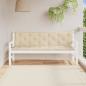 Preview: ARDEBO.de - Gartenbank-Auflagen 2 Stk. Beige 180x50x7 cm Oxford-Gewebe