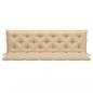 Preview: Gartenbank-Auflagen 2 Stk. Beige 180x50x7 cm Oxford-Gewebe