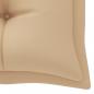 Preview: Gartenbank-Auflagen 2 Stk. Beige 180x50x7 cm Oxford-Gewebe