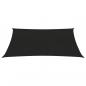 Preview: Sonnensegel 160 g/m² Schwarz 3x4 m HDPE