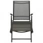 Preview: 3-tlg. Garten-Lounge-Set Textilene und Aluminium Schwarz