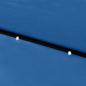 Preview: Sonnenschirm mit LEDs und Stahl-Mast Azurblau 2x3 m