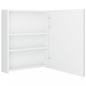 Preview: LED-Bad-Spiegelschrank Glänzendes Weiß 50x14x60 cm