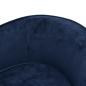 Preview: Hundesofa Blau 69x49x40 cm Plüsch und Kunstleder   