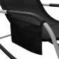Preview: Sonnenliege Textilene Schwarz und Grau