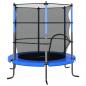 Preview: Trampolin mit Sicherheitsnetz Rund 140x160 cm Blau