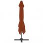 Preview: Ampelschirm mit Aluminium-Mast Terrakotta 400x300 cm