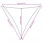 Preview: Sonnensegel Oxford-Gewebe Dreieckig 4,5x4,5x4,5 m Braun