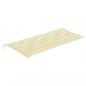 Preview: Gartenbank-Auflagen 2 Stk. Cremeweiß 120x50x7 cm Oxford-Gewebe