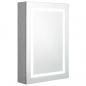 Preview: LED-Bad-Spiegelschrank Betongrau 50x13x70 cm