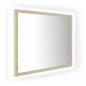 Preview: LED-Badspiegel Sonoma-Eiche 60x8,5x37 cm Acryl