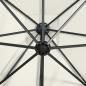 Preview: Ampelschirm mit Mast und LED-Leuchten Sandfarben 300 cm