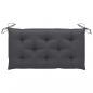 Preview: Gartenbank-Auflagen 2 Stk. Anthrazit 100x50x7 cm Oxford-Gewebe