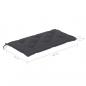 Preview: Gartenbank-Auflagen 2 Stk. Anthrazit 100x50x7 cm Oxford-Gewebe
