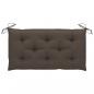 Preview: Gartenbank-Auflagen 2 Stk. Taupe 100x50x7 cm Oxford-Gewebe