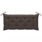 Preview: Gartenbank-Auflagen 2 Stk. Taupe 120x50x7 cm Oxford-Gewebe