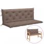 Preview: ARDEBO.de - Gartenbank-Auflagen 2 Stk. Taupe 150x50x7 cm Oxford-Gewebe