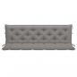 Preview: Gartenbank-Auflagen 2 Stk. Grau 180x50x7 cm Oxford-Gewebe