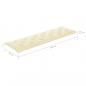 Preview: Gartenbank-Auflagen 2 Stk. Cremeweiß 180x50x7 cm Oxford-Gewebe