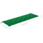 Preview: ARDEBO.de - Gartenbank-Auflagen 2 Stk. Grün 180x50x7 cm Oxford-Gewebe