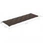 Preview: Gartenbank-Auflagen 2 Stk. Taupe 180x50x7 cm Oxford-Gewebe