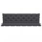 Preview: Gartenbank-Auflagen 2 Stk. Anthrazit 200x50x7 cm Oxford-Gewebe