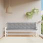 Preview: ARDEBO.de - Gartenbank-Auflagen 2 Stk. Grau 200x50x7 cm Oxford-Gewebe