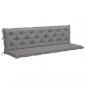 Preview: Gartenbank-Auflagen 2 Stk. Grau 200x50x7 cm Oxford-Gewebe