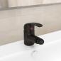 Preview: ARDEBO.de - Badezimmer Bidet Mischbatterie Schwarz 13x12 cm
