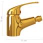 Preview: Badezimmer Bidet Mischbatterie Golden 13x12 cm