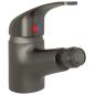 Preview: Badezimmer Bidet Mischbatterie Grau 13x12 cm