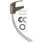 Preview: Badezimmer Bidet Mischbatterie Grau 13x12 cm